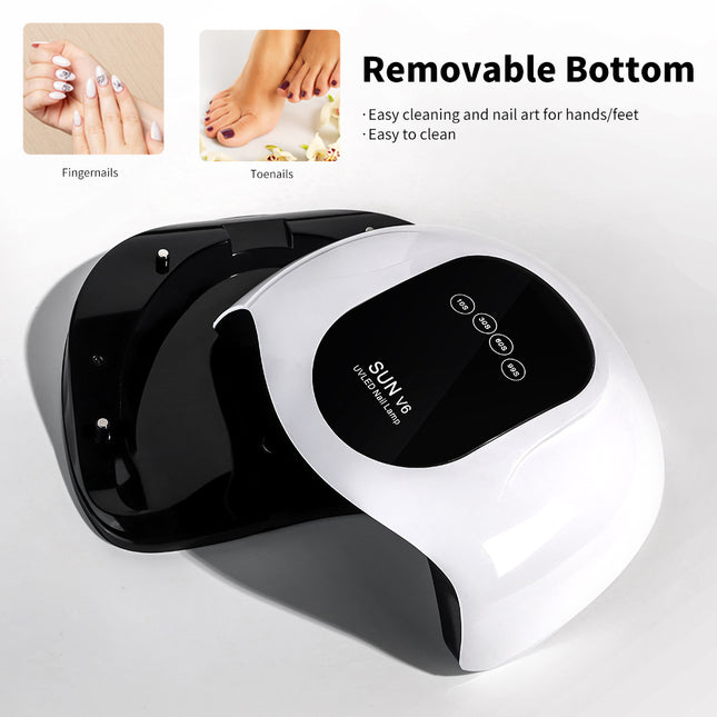 UV Light For Nails, LED Nail Light For Gel Polish, Fast Nail Dryer With Automatic Sensor, 4 Timer Setting, Small & Portable, UV LED Nail Lamp For Fingernail And Toenail