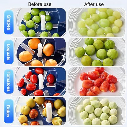 Automatic Grape Peeler Machine, Electric Garlic and Cherry Tomato Peeler, Cordless Fruit Skin Remover for Small Produce, Easy Peeling Kitchen Tool