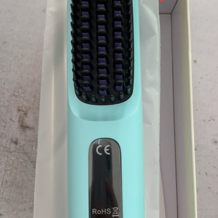 2 In 1 Straight Hair Comb Wireless Hair Straightener Brush Hair Fast Heating Portable Hot Curler USB Charging