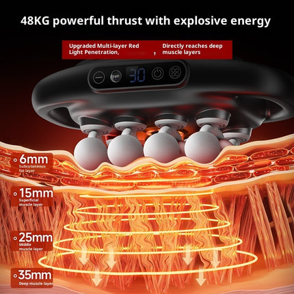 Muscle Relaxation Massager Multi-head Massage Gun Deep Tissue Body Fitness Muscle Electric Relax Massager For Back Shoulders Legs Foot 16 Heads