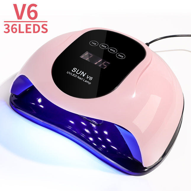 UV Light For Nails, LED Nail Light For Gel Polish, Fast Nail Dryer With Automatic Sensor, 4 Timer Setting, Small & Portable, UV LED Nail Lamp For Fingernail And Toenail