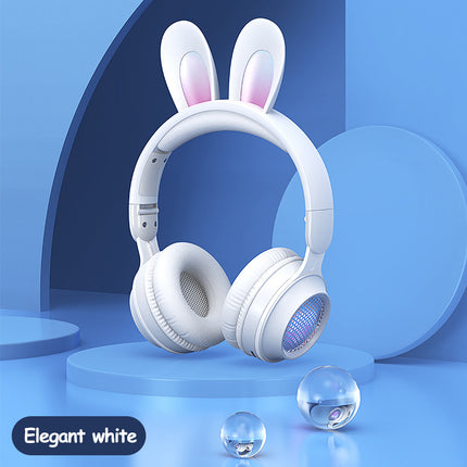 Rabbit sports headphones gamings Luminous Extendable Wheat Headphones