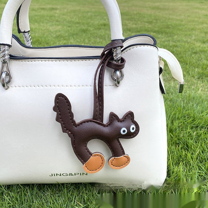 Mini CAT Leather Bag Pendant